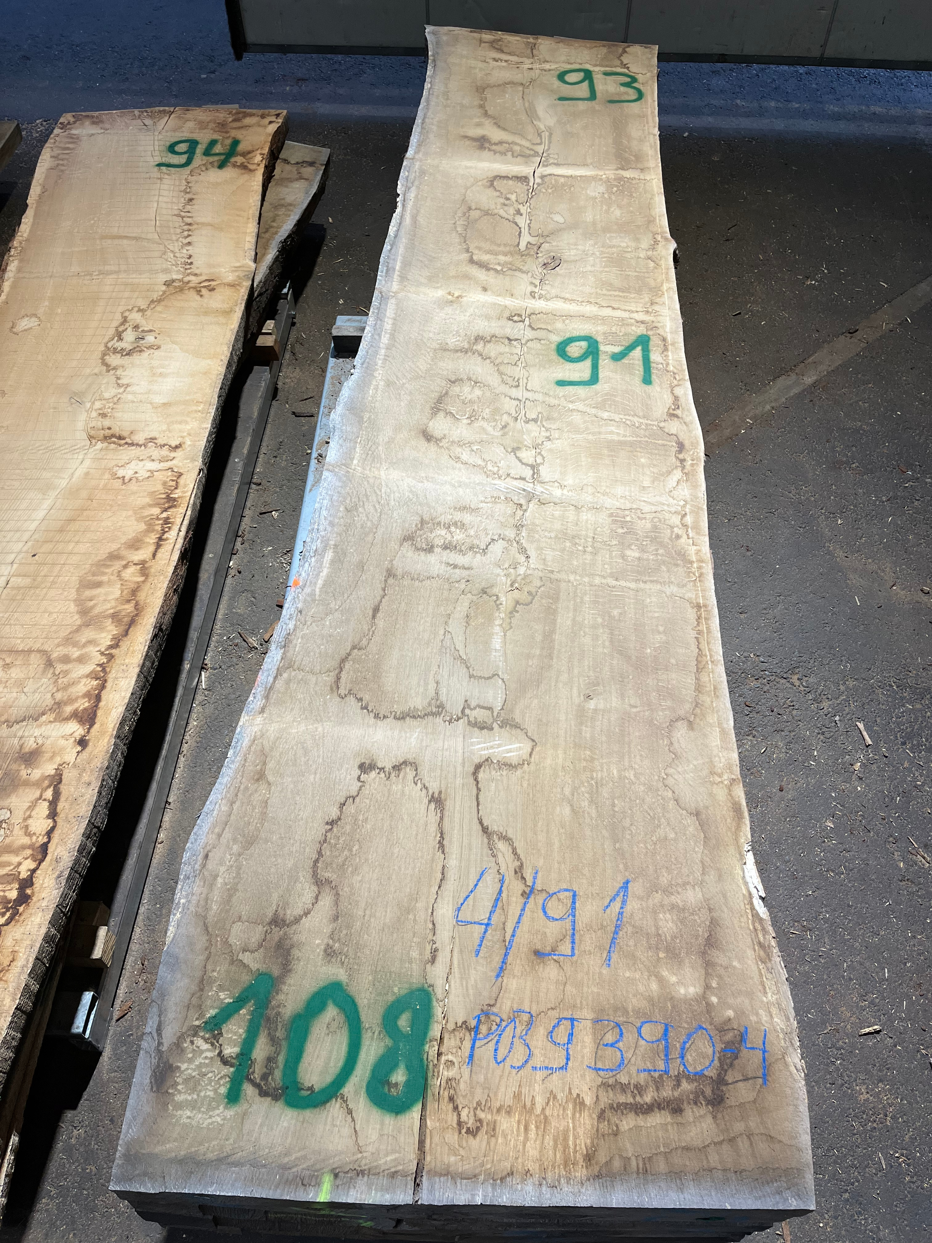 Eiche-Rohbohle 039390-1 in vollständiger Draufsicht