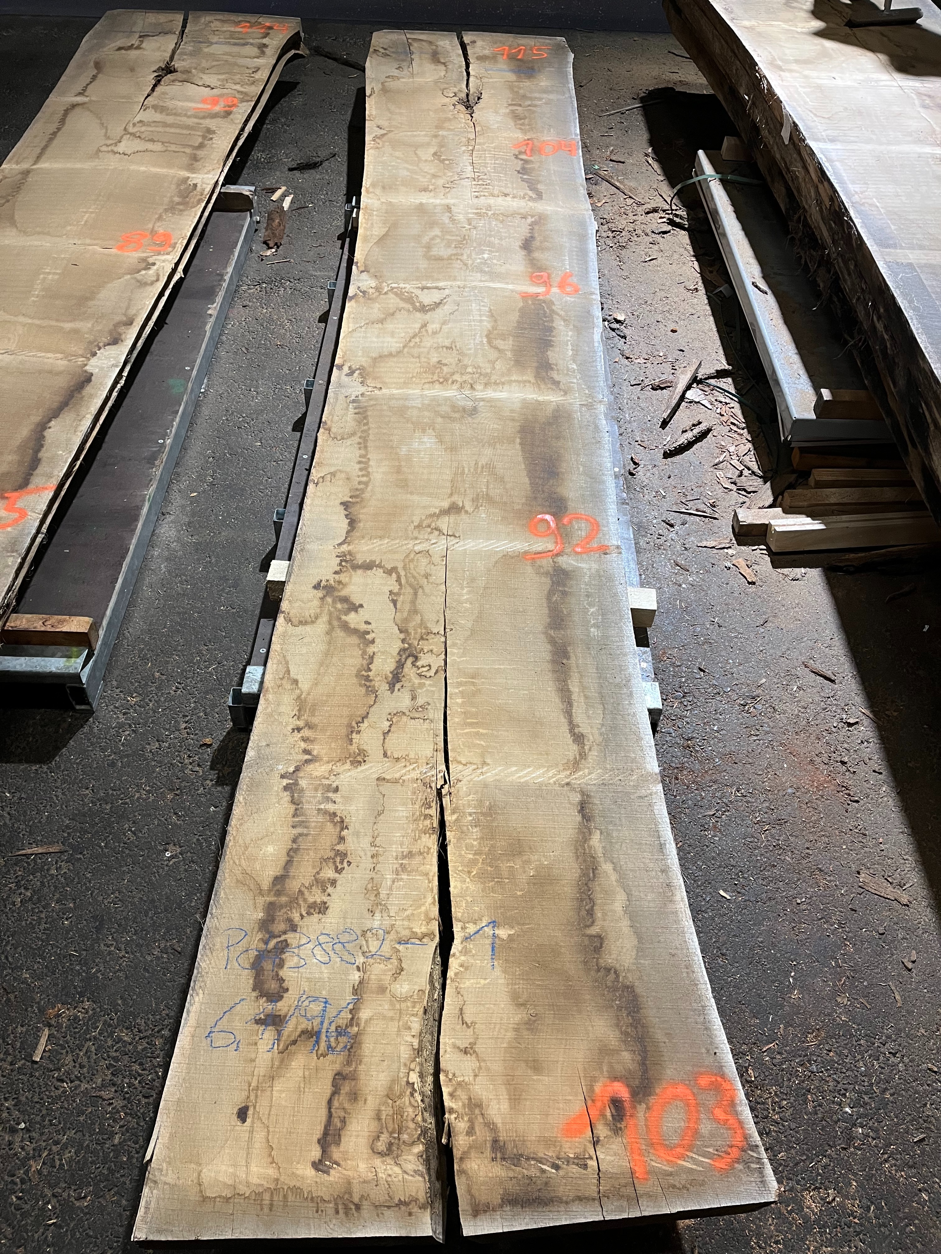 Eiche-Rohbohle 043882-1 in vollständiger Draufsicht
