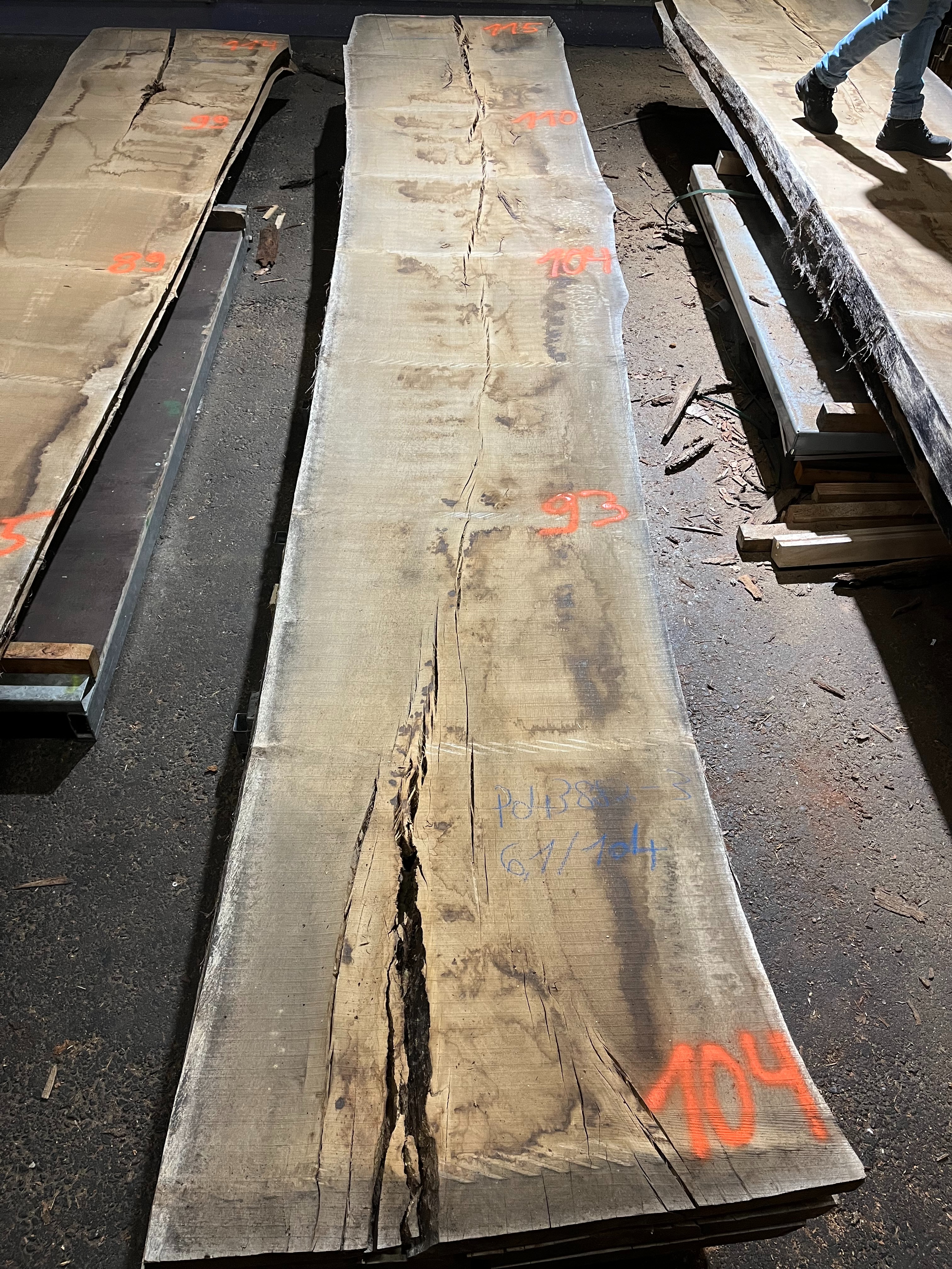Eiche-Rohbohle 043882-3 in vollständiger Draufsicht