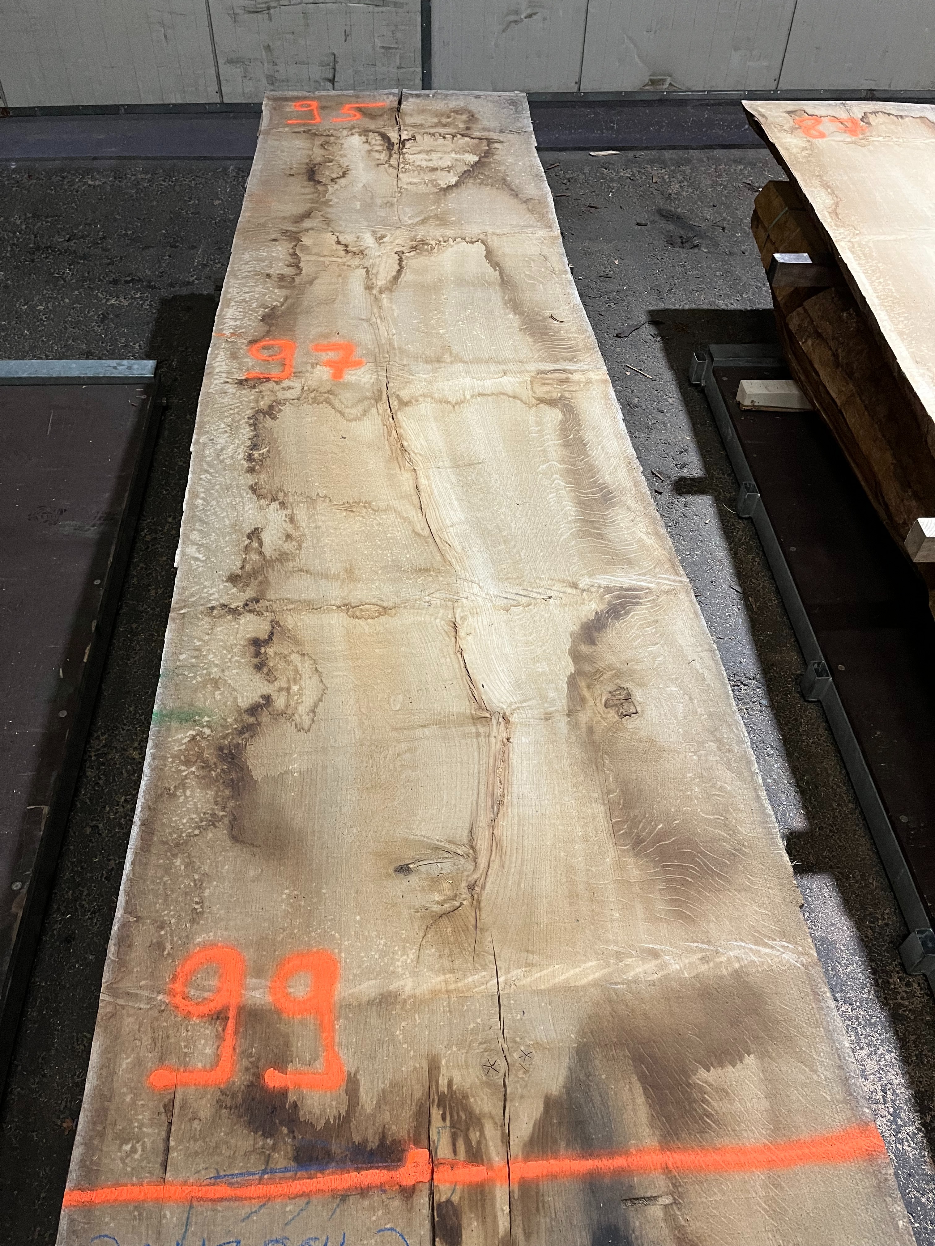 Eiche-Rohbohle 043884-1 in vollständiger Draufsicht
