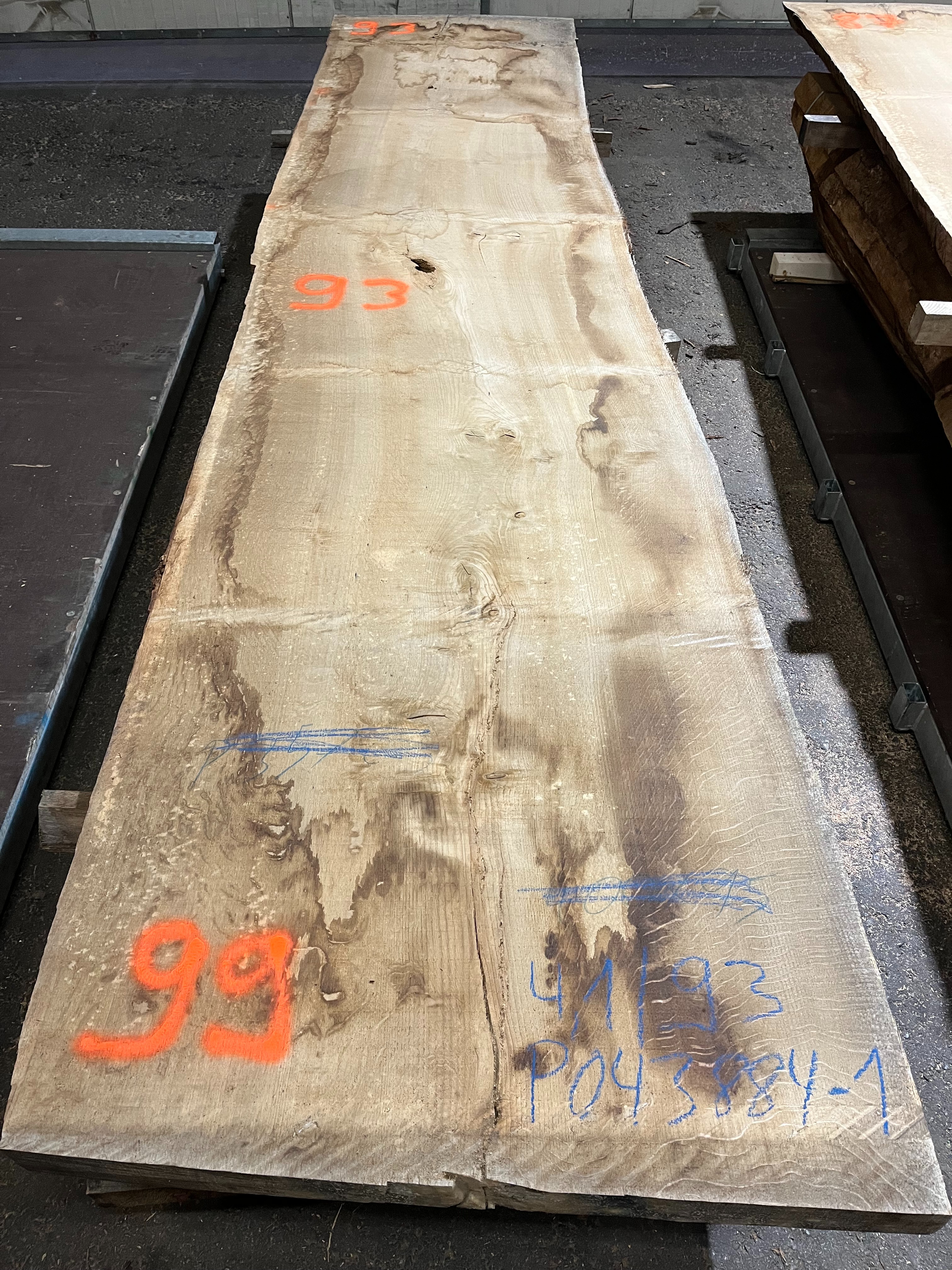 Eiche-Rohbohle 043884-2 in vollständiger Draufsicht